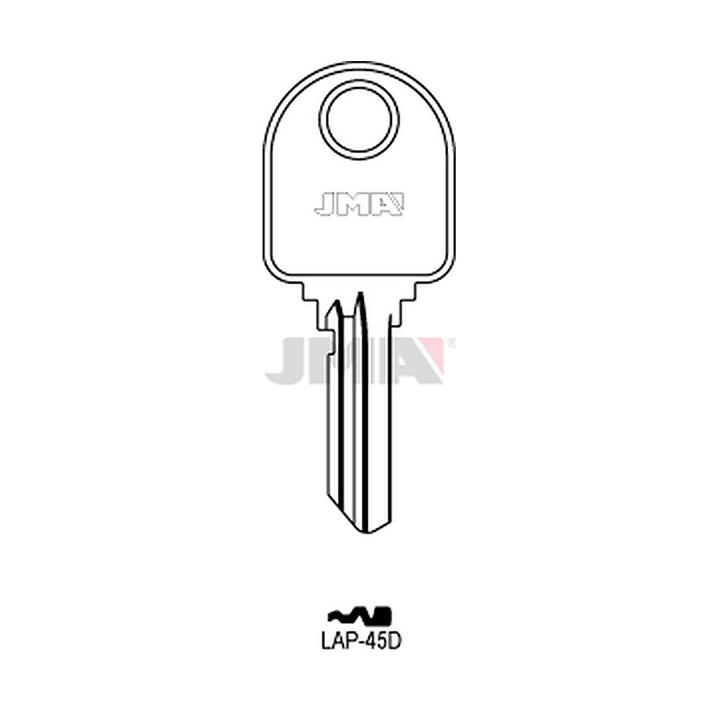 Clé plate ps acier LAP-45D