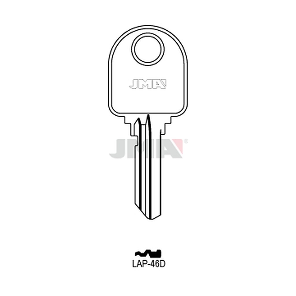 Clé plate ps acier LAP-46D
