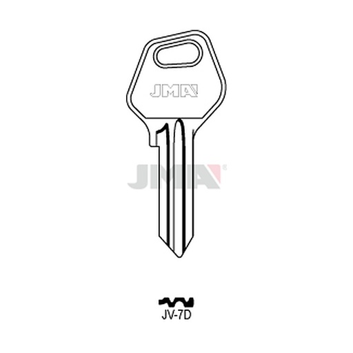 [JV-7D] Clé plate acier JV-7D