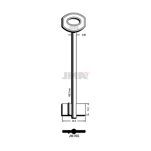 [JW-70G] Clé dp tf l 101 a 145 mm JW-70G