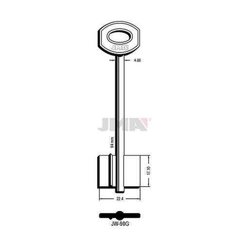 [JW-90G] Clé dp tf l 71 a 100 mm JW-90G