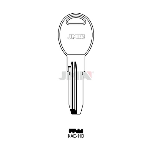 [KAE-11D] Clé spec.cyl.tête métal KAE-11D
