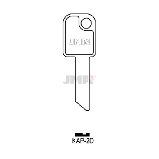 [KAP-2D] Clé plate laiton KAP-2D
