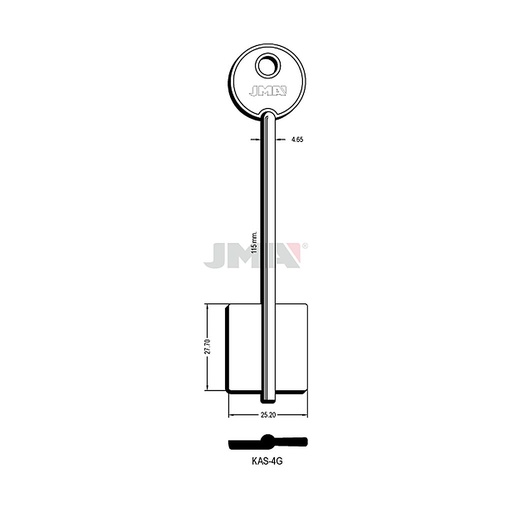[KAS-4G] Clé dp tf l 101 a 145 mm KAS-4G