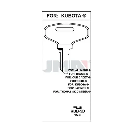 [KUB-5D] Clé engin KUB-5D