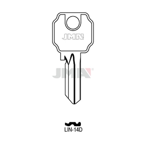 [LIN-14D] Clé plate acier LIN-14D