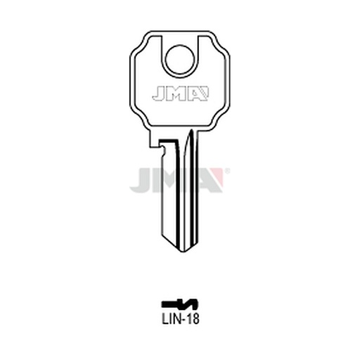 [LIN-18] Clé plate acier LIN-18