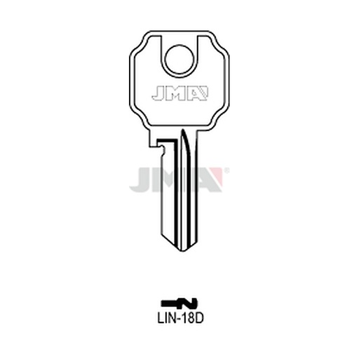 [LIN-18D] Clé plate acier LIN-18D