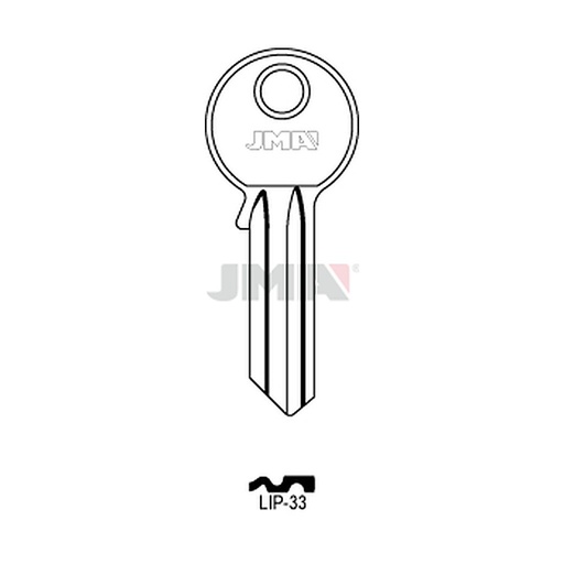 [LIP-33] Clé plate acier LIP-33