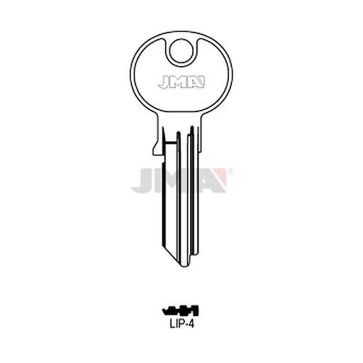 [LIP-4] Clé spec cyl tête métal LIP-4