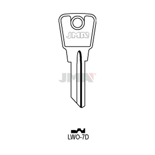 [LWO-7D] Clé plate acier LWO-7D