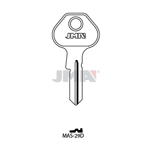 [MAS-29D] Clé plate ps laiton MAS-29D