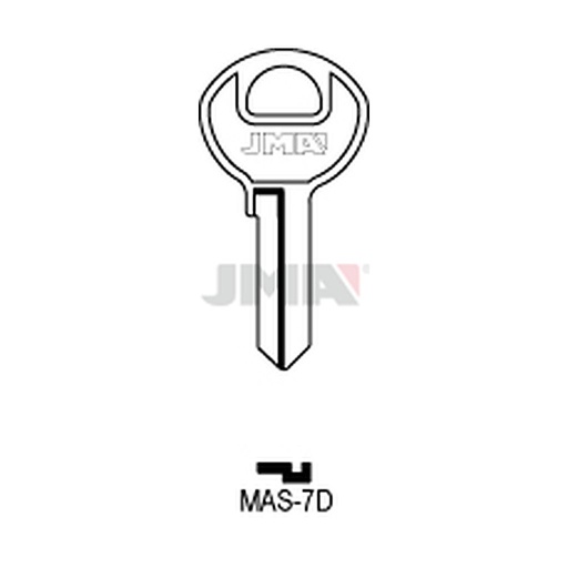 [MAS-7D] Clé plate laiton MAS-7D