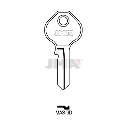 [MAS-9D] Clé plate laiton MAS-9D