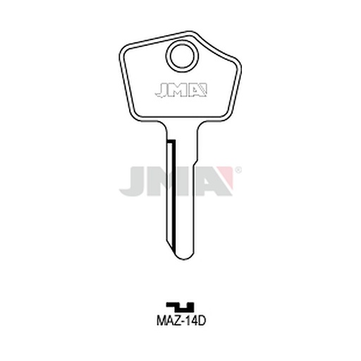 [MAZ-14D] Clé plate acier MAZ-14D