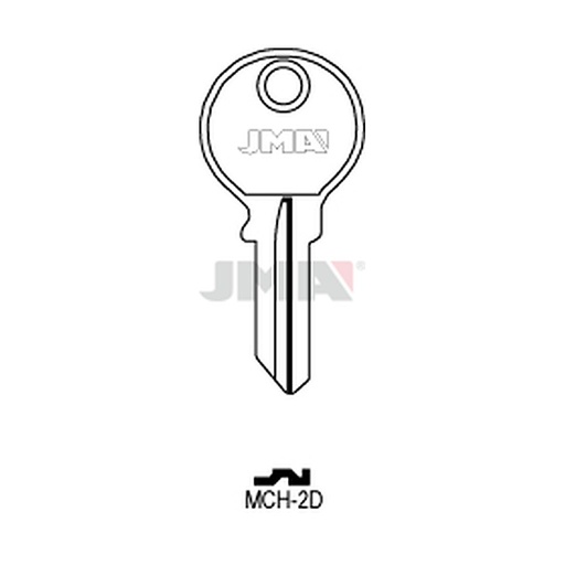 [MCH-2D] Clé plate laiton MCH-2D