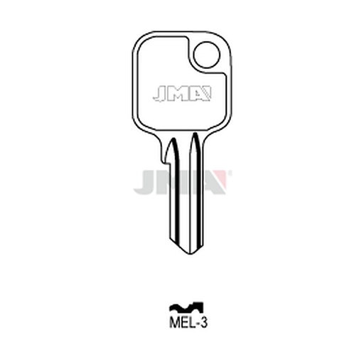 [MEL-3] Clé plate acier MEL-3