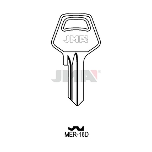 [MER-16D] Clé plate acier MER-16D