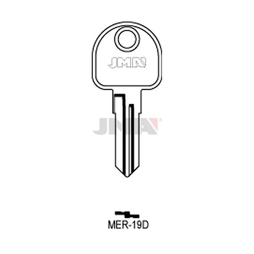 [MER-19D] Clé plate laiton MER-19D