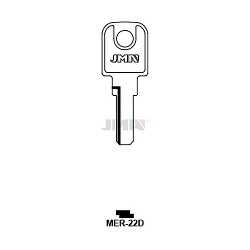 [MER-22D] Clé plate laiton MER-22D