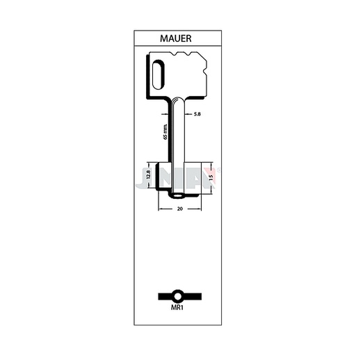 [MR1] Clé de coffre mauer original MR1