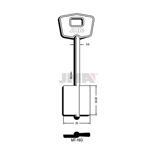 [MT-16G] Clé dp tf l 71 a 100 mm MT-16G