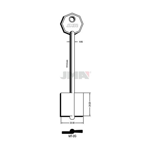 [MT-2G] Clé dp tf l 101 a 145 mm MT-2G