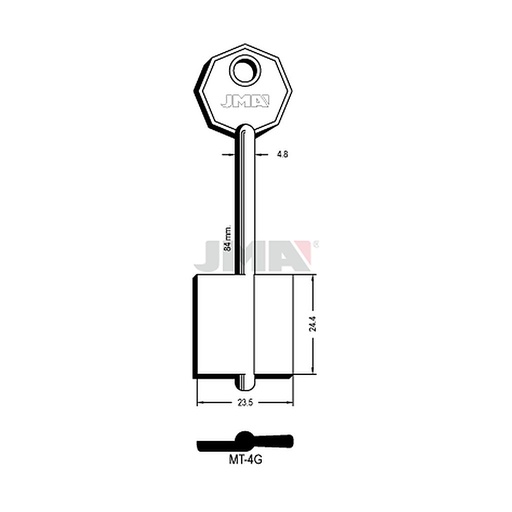 [MT-4G] Clé dp tf l 71 a 100 mm MT-4G