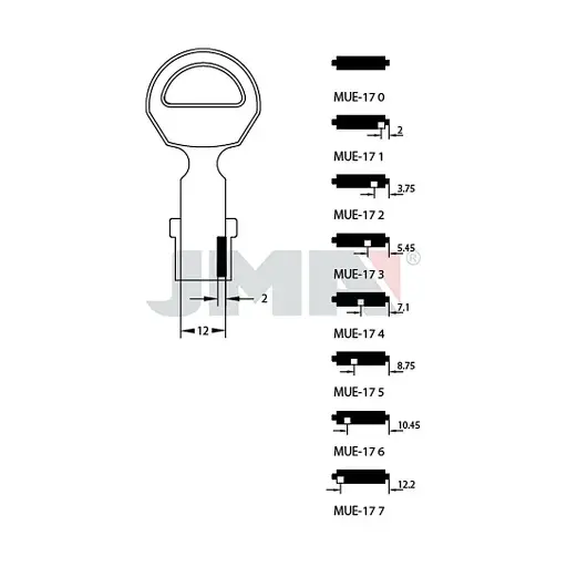 [MUE-175] Clé pompe franc.et muel MUE-175