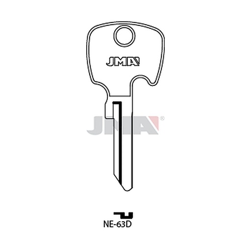 [NE-63D] Clé plate acier NE-63D