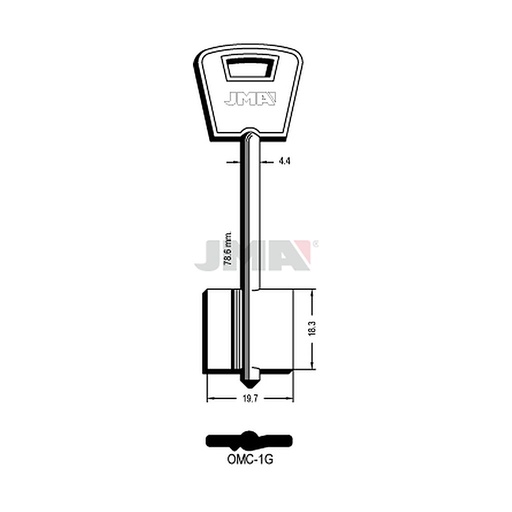 [OMC-1G] Clé dp tf l 71 a 100 mm OMC-1G