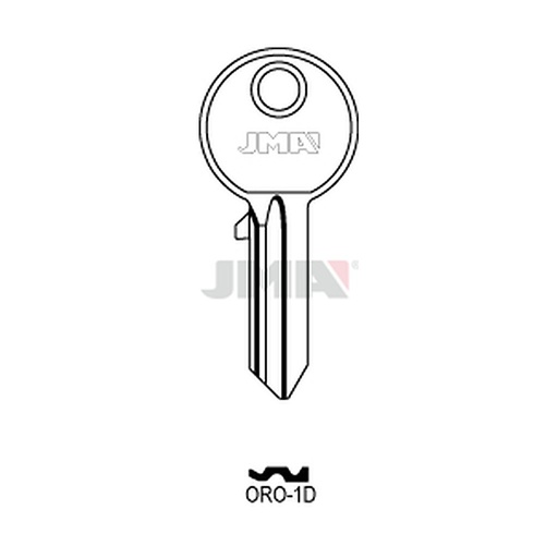 [ORO-1D] Clé plate acier ORO-1D