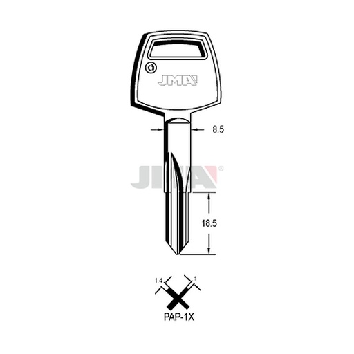 [PAP-1X] Clé cruciforme PAP-1X