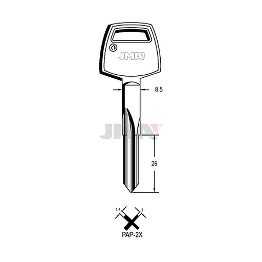 [PAP-2X] Clé cruciforme PAP-2X