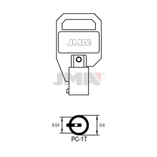 [PC-1T] Clé spec.cyl.hors tarif PC-1T