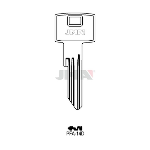 [PFA-14D] Clé plate ps acier PFA-14D