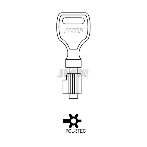 [POL-3TEC] Clé à pompe en zamak POL-3TEC