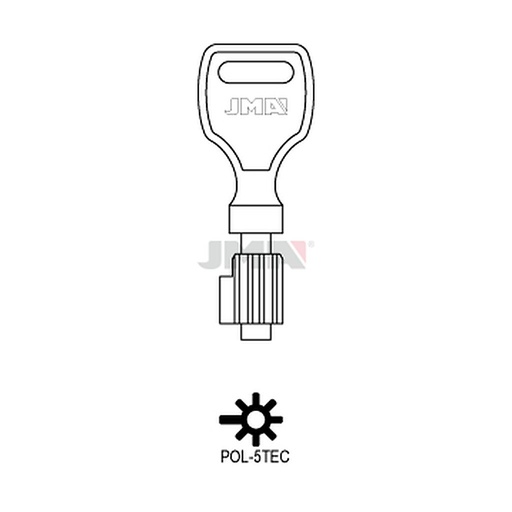 [POL-5TEC] Clé à pompe en zamak POL-5TEC