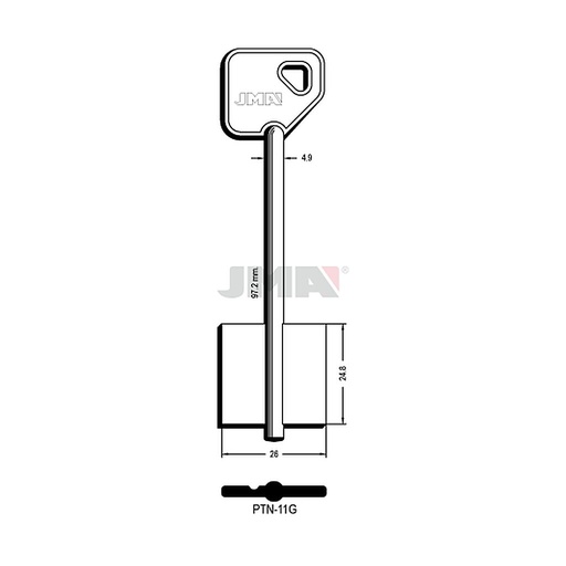 [PTN-11G] Clé dp tf l 71 a 100 mm PTN-11G