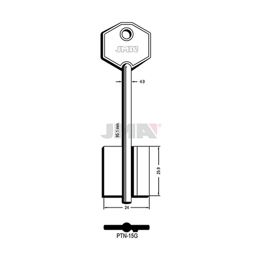 [PTN-15G] Clé dp tf l 71 a 100 mm PTN-15G