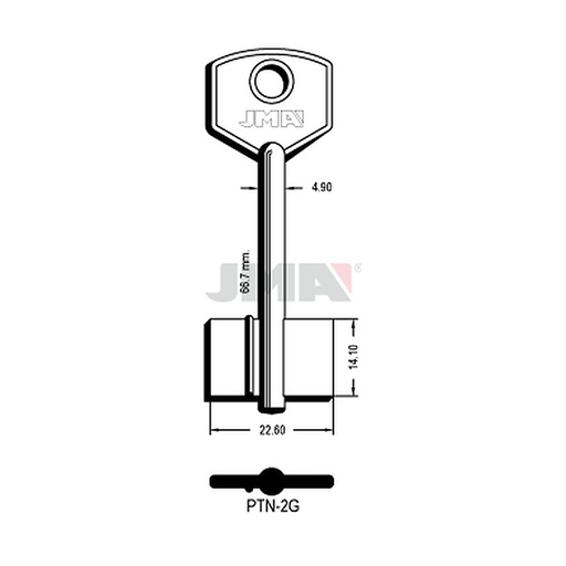 [PTN-2G] Clé dp tf l - 70 mm PTN-2G