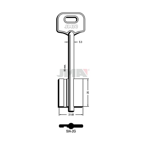 [SIA-2G] Clé dp tf l 71 a 100 mm SIA-2G