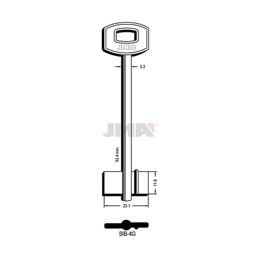 [SIB-4G] Clé dp tf l 71 a 100 mm SIB-4G