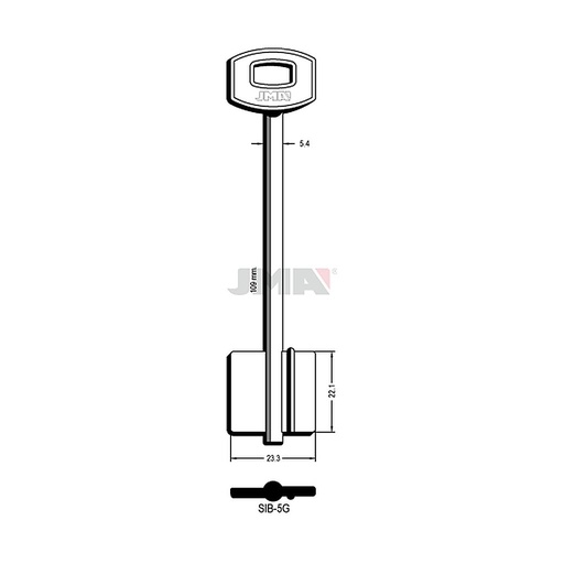 [SIB-5G] Clé dp tf l 101 a 145 mm SIB-5G