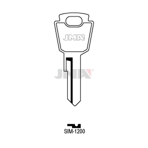 [SIM-1200] Clé plate acier SIM-1200