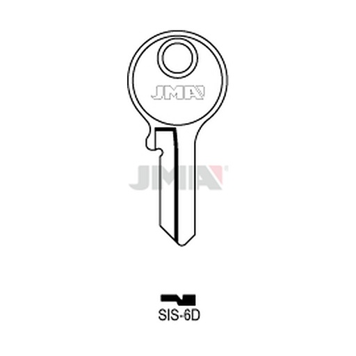 [SIS-6D] Clé plate laiton SIS-6D