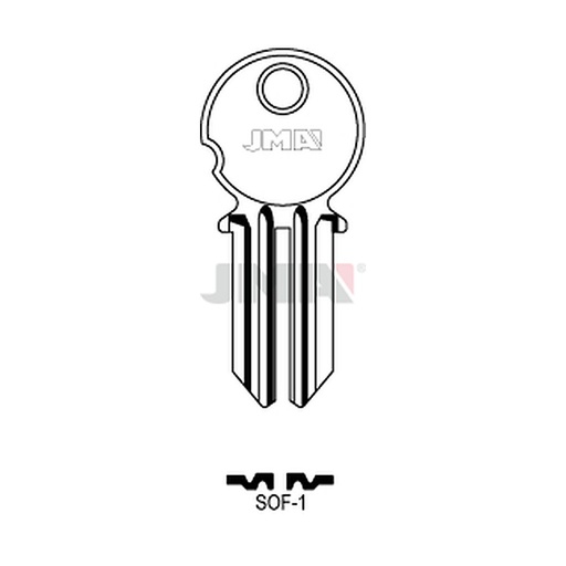 [SOF-1] Clé plate acier SOF-1