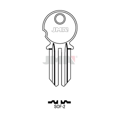[SOF-2] Clé plate acier SOF-2