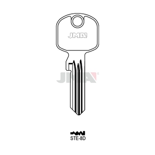 [STE-8D] Clé plate ps acier STE-8D