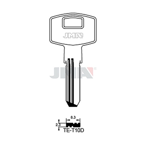 [TE-T10D] Clé spec.cyl.tête métal TE-T10D
